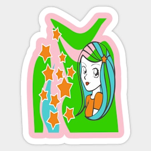 Stars girls Sticker